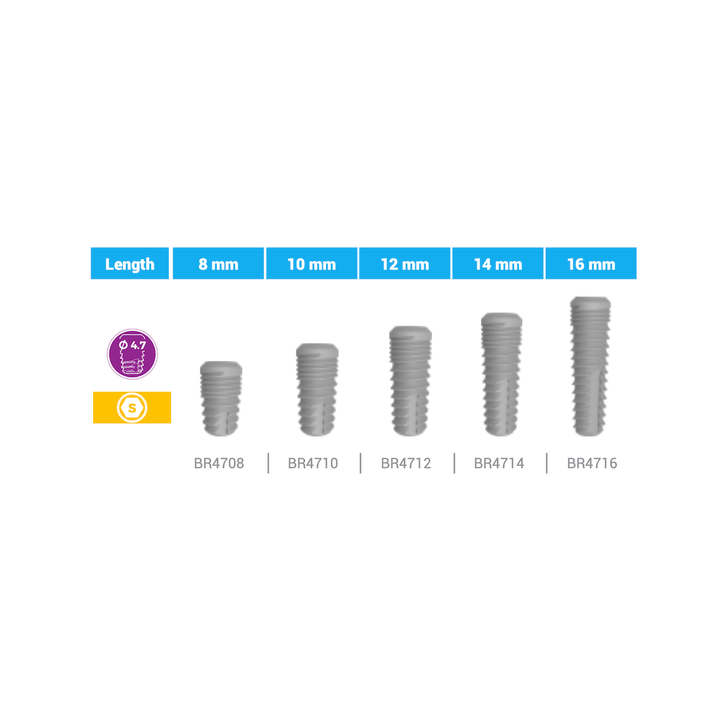 Bone Level Implant Standard 4.7 x 10 mm BioInfinity - BR4710
