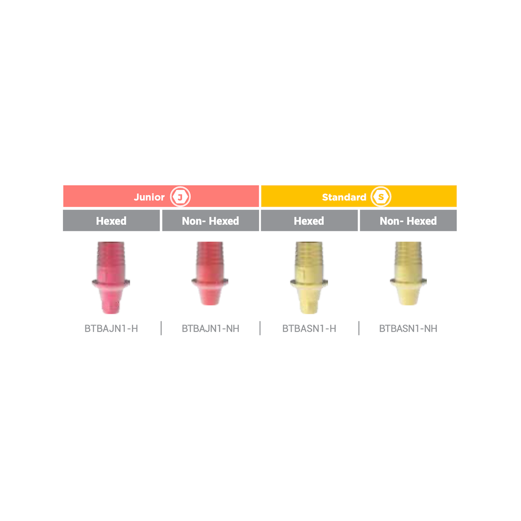 TiBase Abutment Junior Hexed BioInfinity - BTBAJN1-H