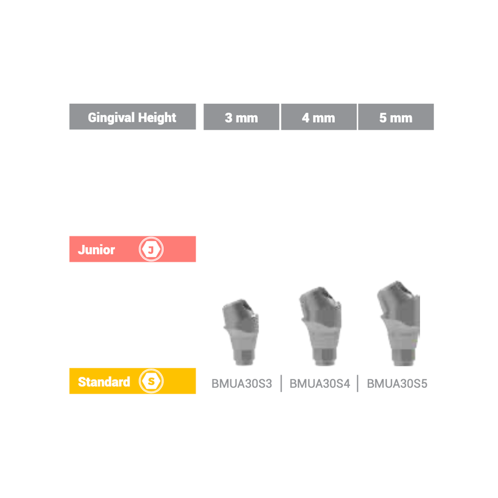 Multi Unit Angled Abutment (30°) Standard 5 mm BioInfinity - BMUA30S5