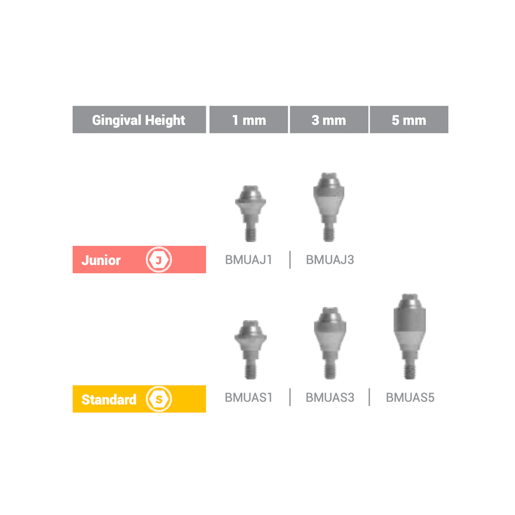 Multi Unit Straight Abutment Standard 3 mm BioInfinity - BMUAS3