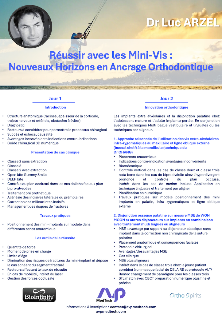 AVPMedTech-Dr-Luc-Arzel-TP-reussir-avec-mini-vis-orthodontie-programme-detaille-2026