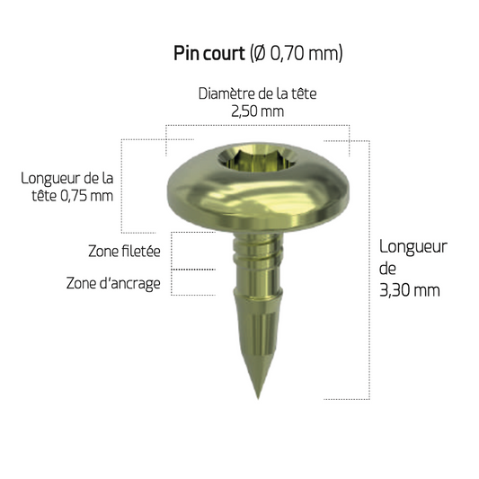 AVPMedTech-pins-de-fixation-court-diam-0.70mm-long-3.30mm